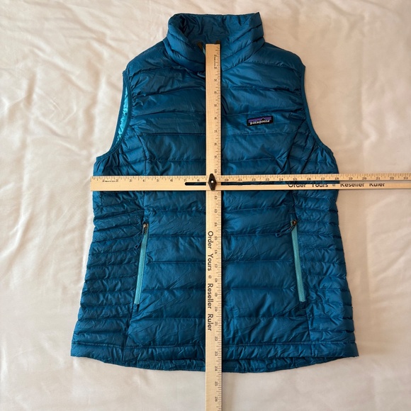 Patagonia Down Puffer Vest Teal Size Medium - Picture 3 of 9